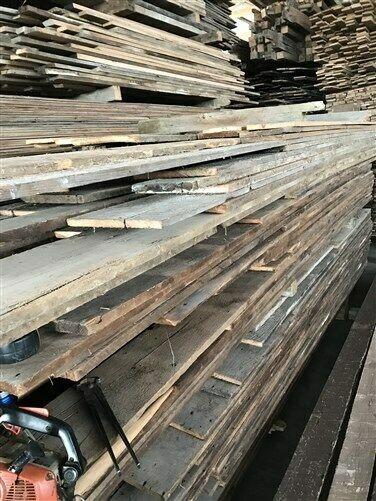Lumber - Reclaimed Brown Board Barn Wood Hardwood Pine Wall Siding Panels Planks Lumber by The Old Grainery (barn siding,...