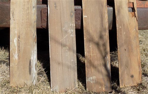 Home & Living > Home Improvement > Moldings & Trim - 4 Wood Trim Pieces, Architectural Salvage, Reclaimed Vintage Wood Bas...