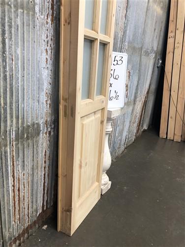 French Double Door (36x96.5) 8 Pane Frosted Glass Door European Styled EM53