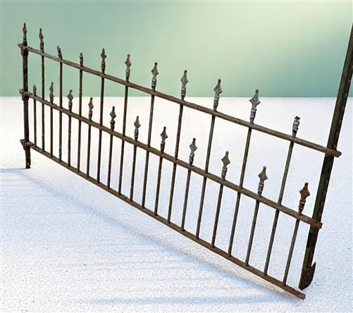 Home & Living > Outdoor & Gardening > Garden Decoration > Yard Art - Wrought Iron Vintage Fence Panel (88x44) Architectura...