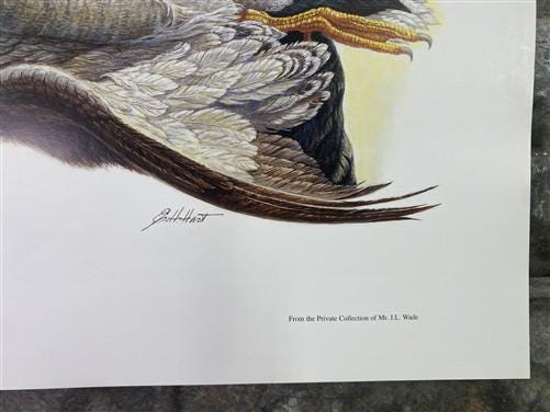 Art & Collectibles > Prints > Lithographs - Ernest Hart, Black Lab with Duck, Signed Dog Print, 16x20, Wade Collection, B...
