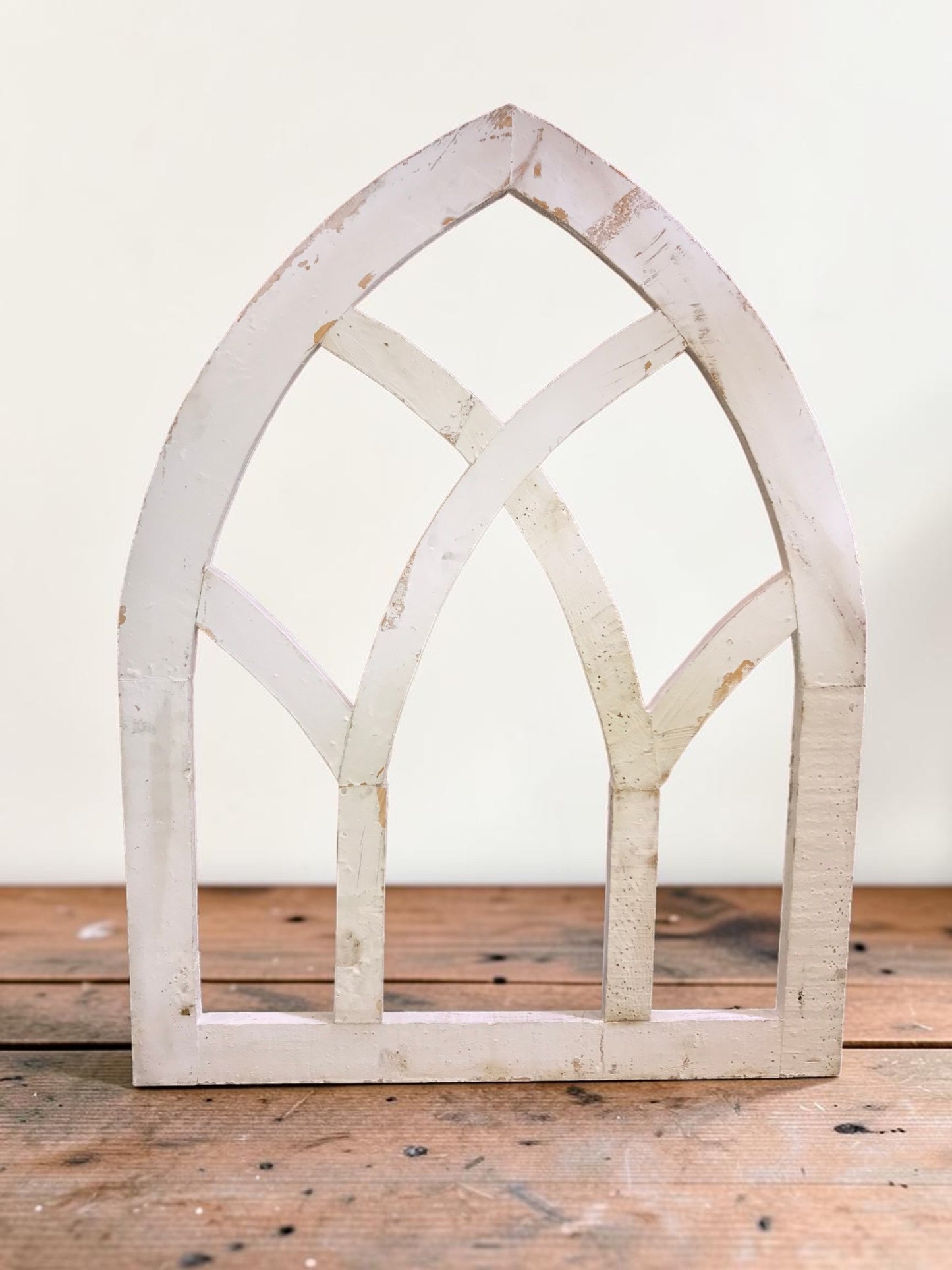 Window Frame - Wooden Church Cathedral Window Frame (28x37) Gothic Arched Wall Decor by The Old Grainery (cathedral window...