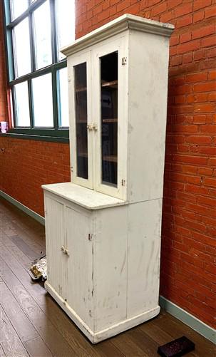 Home & Living > Furniture > Dining Room Furniture > Buffets & China Cabinets - Primitive Kitchen Cupboard, Vintage China H...