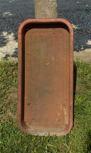 Toys & Games > Toys > Push & Pull Toys > Wagons - Little Red Wagon Bed Only, Greyhound Wagon Part, Rustic Vintage Toy Deco...