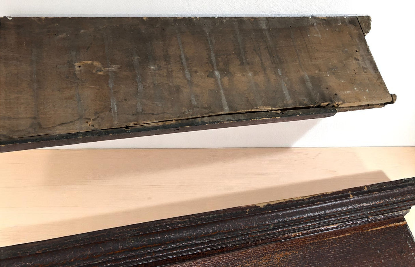 Pair Crown Molding Headers, Trim Door Window Pediment Architectural Salvage B7