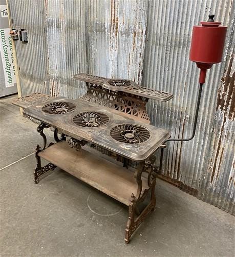 Crown Jewel Vapor Stove, Detroit Stove Works, Vintage Fuel Burning