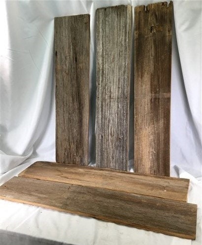 Craft Supplies & Tools > Raw Materials > Wood > Boards & Planks - 5 Barn Wood Reclaimed Planks, Wall Siding Boards, Lumber...