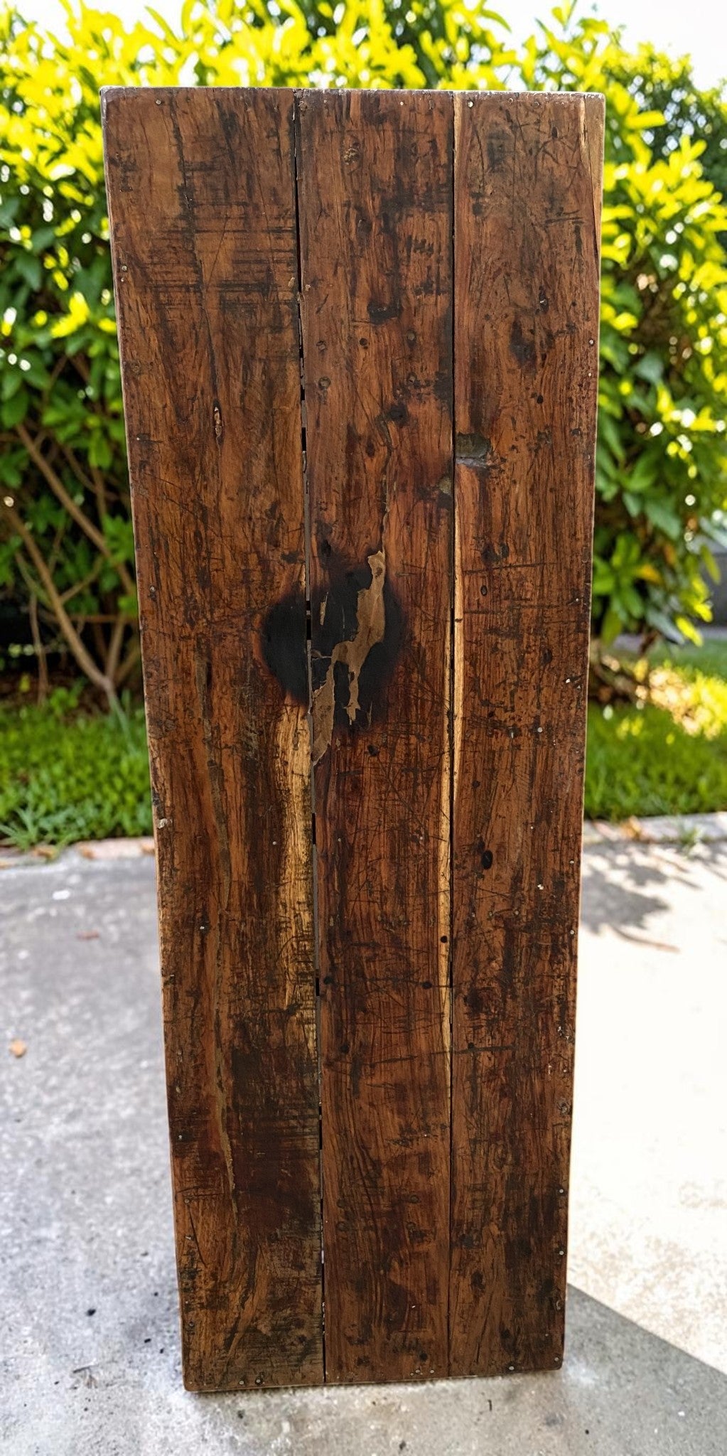Reclaimed Wood Folding Table (68x22) Rustic Wood Dining, Kitchen Island B129