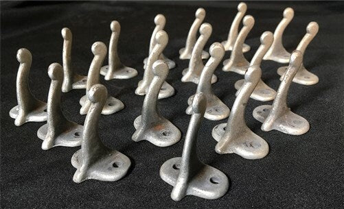 Home & Living > Storage & Organization > Hooks & Fixtures - 20 Metal Wall Hooks, Vintage Metal Wall Hardware, Farmhouse Co...