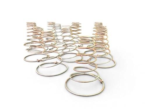 Craft Supplies & Tools > Raw Materials > Metal - 12 Rustic Bed Spring Coils, Tornado Spiral Mattress Coils, French Country...