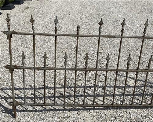 Wrought Iron Vintage Fence Panel (88.5x42) Architectural Salvage, Garden Art A33