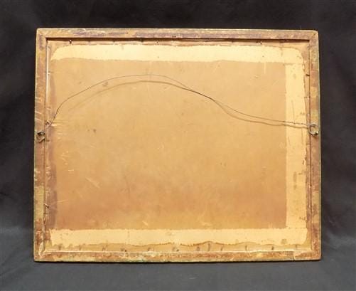 Vintage Wooden Framed Cat Art, Rectangular Photo Picture Mirror Art Frame G