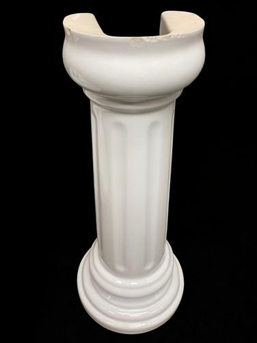 Porcelain Pedestal Sink, Vintage White Bathroom Sink, Architectural Salvage, A