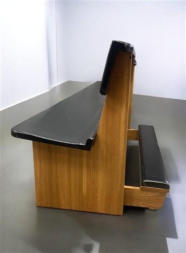 8' Church Pew with Kneeler, Entryway Furniture, Porch Bench, Dining Seating, A