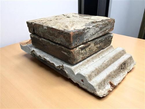 Home & Living > Home Improvement > Moldings & Trim - 3 Plinth Blocks, Door Trim Molding, Architectural Salvage Antique Art...