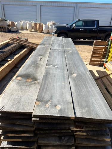 New Rustic Gray Barn Siding, Weather Lumber Wood Plank, Barn-Style Siding
