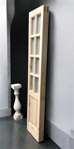French Double Door (32.5x80.75) 8 Pane Frosted Glass Door European Styled EM43