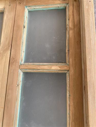 Antique French Double Doors (71x88) Frosted Glass European SideLite Jamb C13