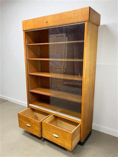 Home & Living > Furniture > Dining Room Furniture > Buffets & China Cabinets - 2 Sliding Door Display Cabinet, Vintage Dis...