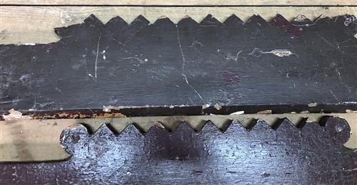 Pair Crown Molding Headers, Trim Door Window Pediment Architectural Salvage B38