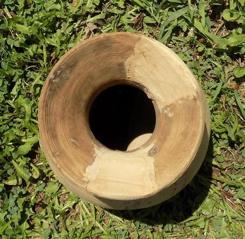 Water Jug, Wood Pot, Wood Vase, Rustic Planter, Modern Farmhouse, European N
