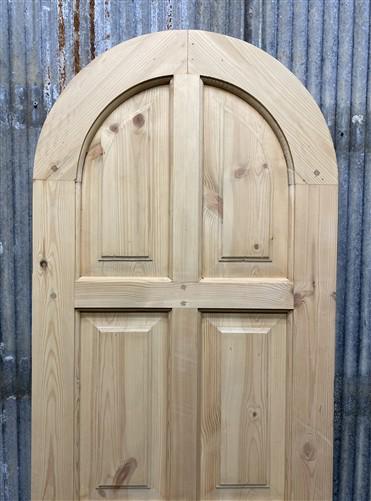 Arched French Single Door (24.125x80.5) Panel Doors, European Styled Doors T3-A
