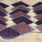 Craft Supplies & Tools > Raw Materials > Glass - Lot Painted Glass Diamond Panes, Reclaimed Church Window Red Glass Pieces...