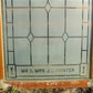 Etched Frosted Clear Glass Vintage Church Window, Architectural Art Glass, B