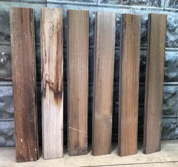Craft Supplies & Tools > Raw Materials > Wood > Boards & Planks - Reclaimed Wainscoting Bead Board Pieces, Architectural S...