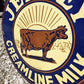 Art & Collectibles > Collectibles > Advertisements - Jersey Creamline Milk Sign, Metal Porcelain Advertising Sign, Farm Co...