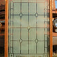 Etched Frosted Clear Glass Vintage Church Window, Architectural Art Glass, B
