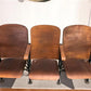 Home & Living > Furniture - 5 Vintage Wood Folding Theater Seats, Auditorium Seats, Entryway Bench, E15 by The Old Grainery