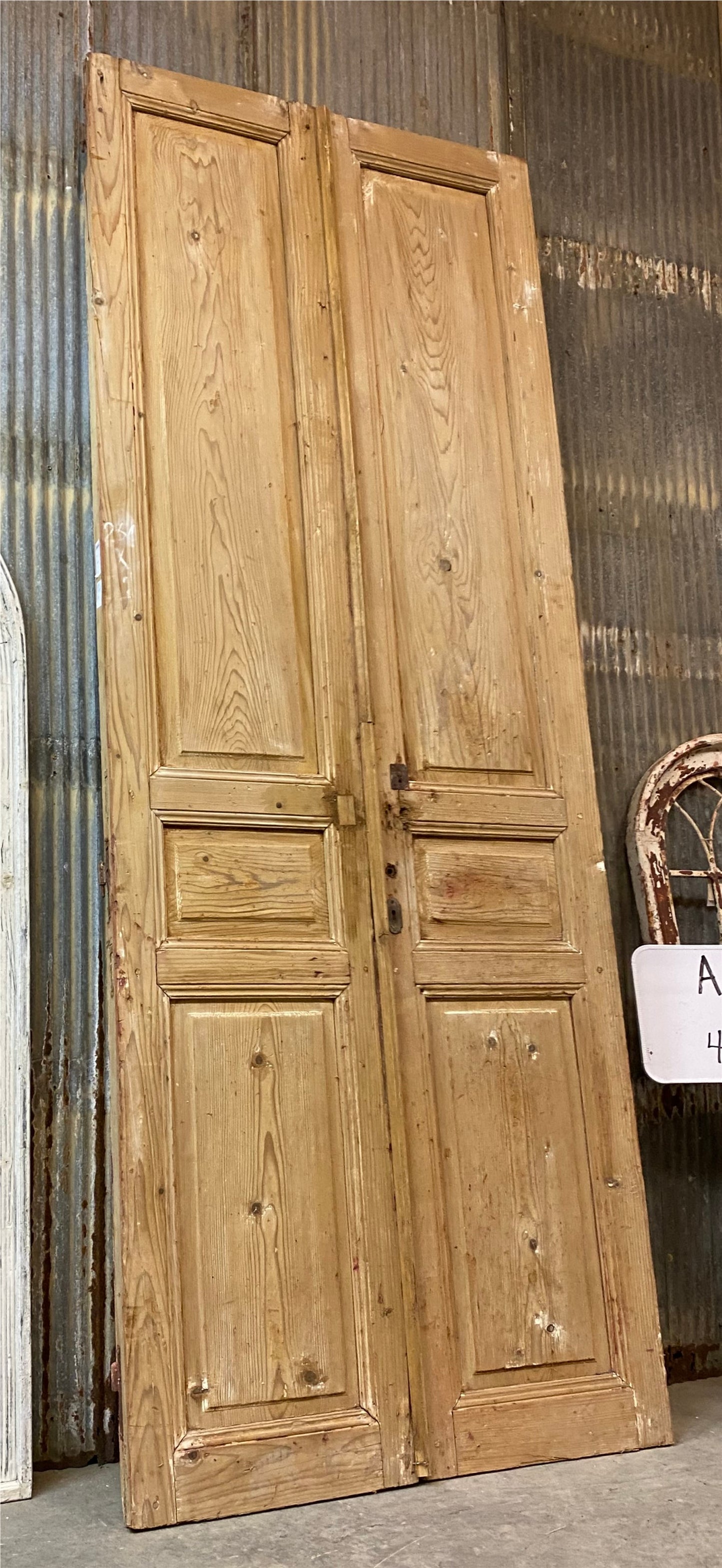 Antique French Double Doors (40x104.5) Raised Panel European Reclaimed Doors A44