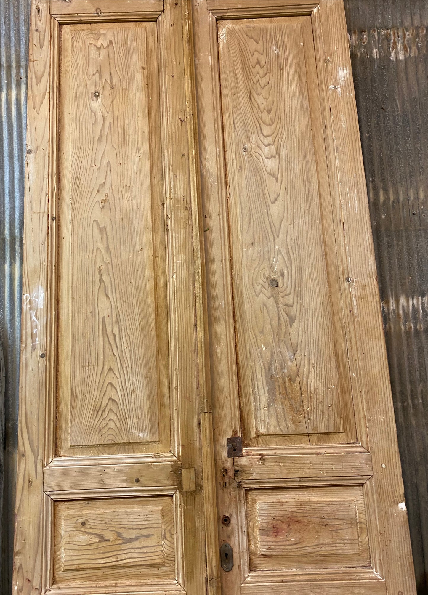 Antique French Double Doors (40x104.5) Raised Panel European Reclaimed Doors A44