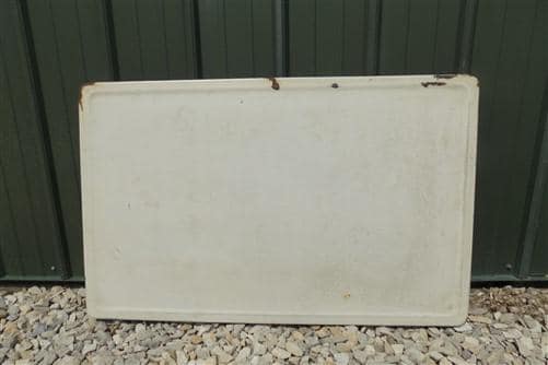 Home & Living > Furniture - Black & White Porcelain Table Top Panel, Kitchen Cupboard Hoosier Enamel A28 by The Old Grainery