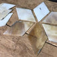 Craft Supplies & Tools > Raw Materials > Glass - 9 Stained Slag Glass Diamond Panes, Reclaimed Church Window Art Glass Pie...