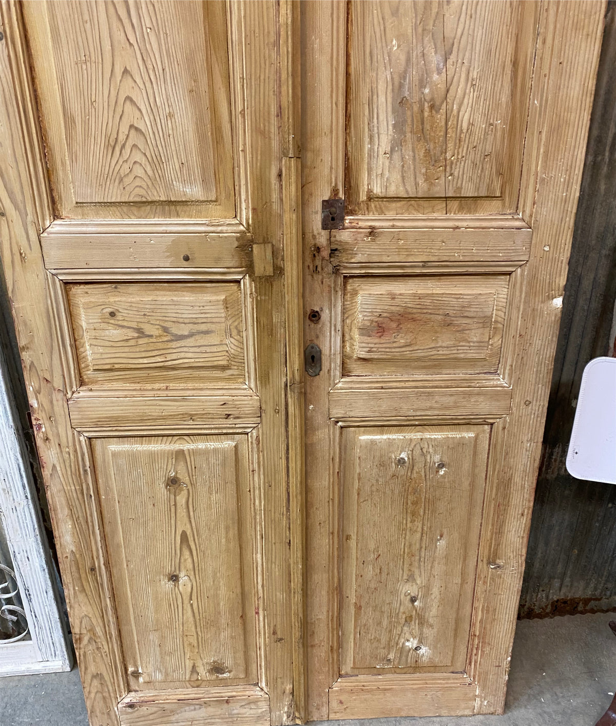 Antique French Double Doors (40x104.5) Raised Panel European Reclaimed Doors A44