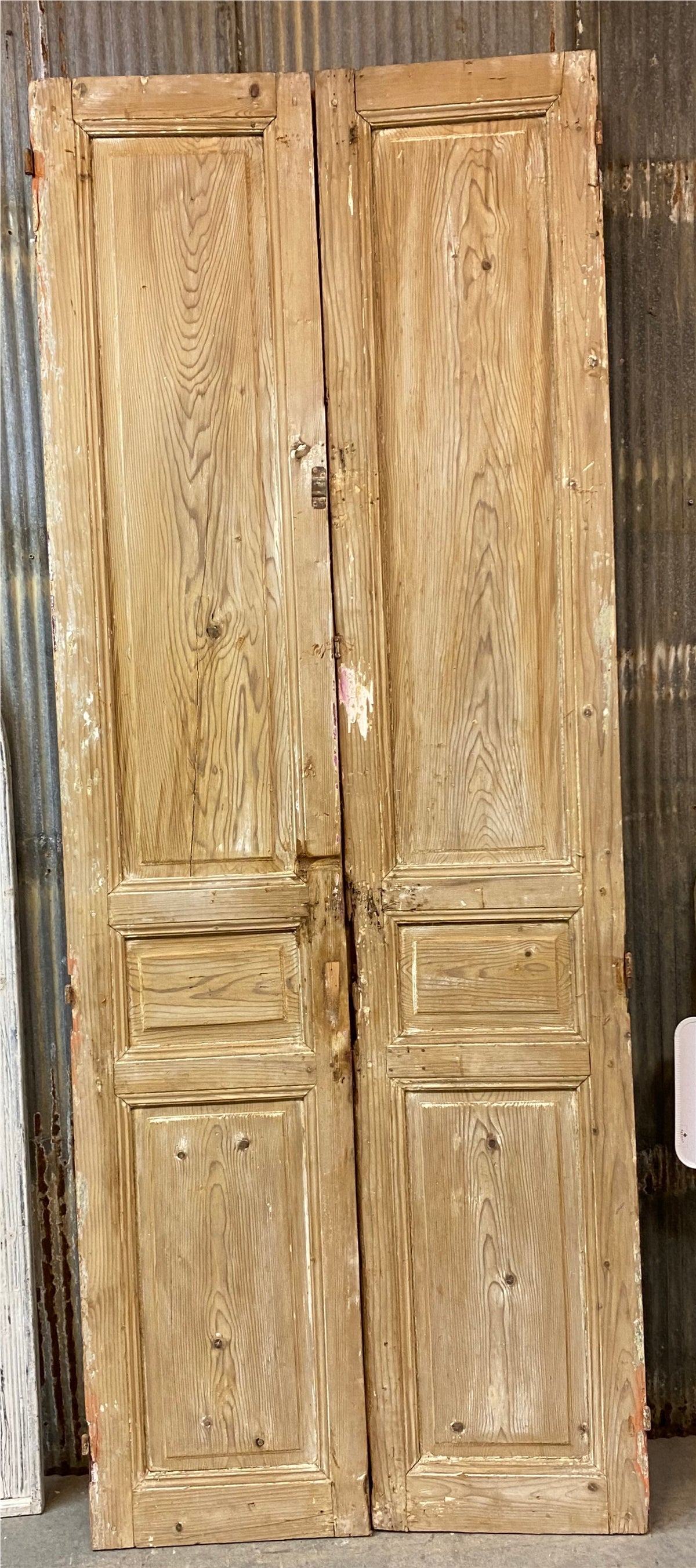 Antique French Double Doors (40x104.5) Raised Panel European Reclaimed Doors A44
