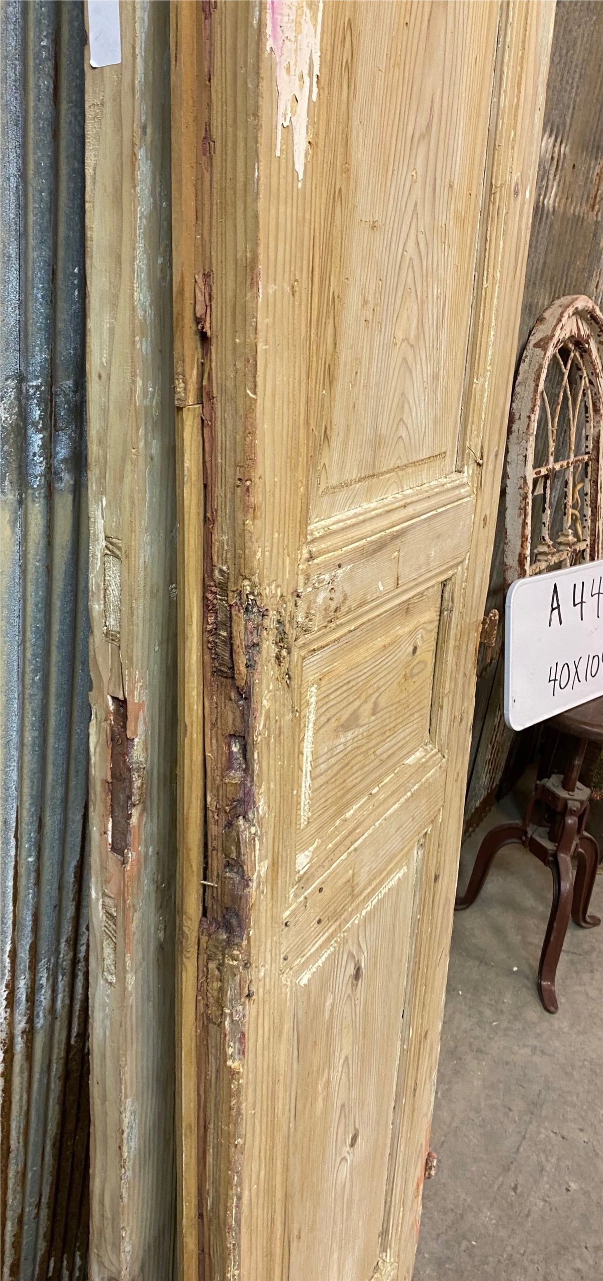 Antique French Double Doors (40x104.5) Raised Panel European Reclaimed Doors A44