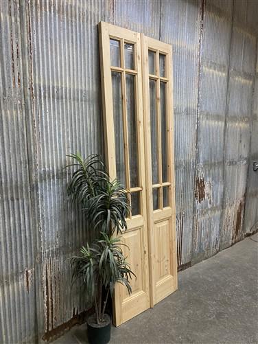 French Double Door (32x96.5) 6 Pane Glass Door European Styled EM24-B