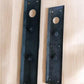 Home & Living > Home Improvement > Hardware - Door Handle Pull Plates, Vintage Black Matte Escutcheon Plate, Mortise Trim...