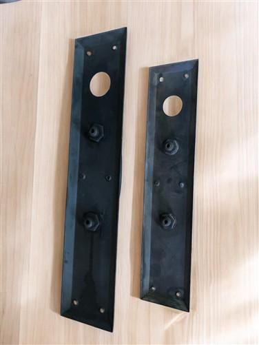 Home & Living > Home Improvement > Hardware - Door Handle Pull Plates, Vintage Black Matte Escutcheon Plate, Mortise Trim...