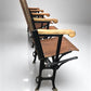 4 Vintage Wood Folding Theater Seats, Auditorium Seats, Entryway Bench, E12