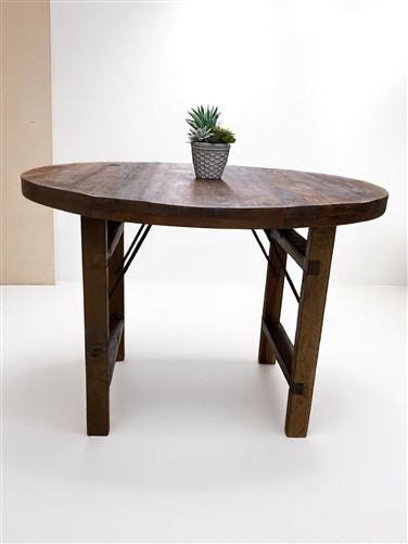 Home & Living > Furniture > Dining Room Furniture > Kitchen & Dining Tables - Rustic Round Table, Vintage Dining Room Tabl...