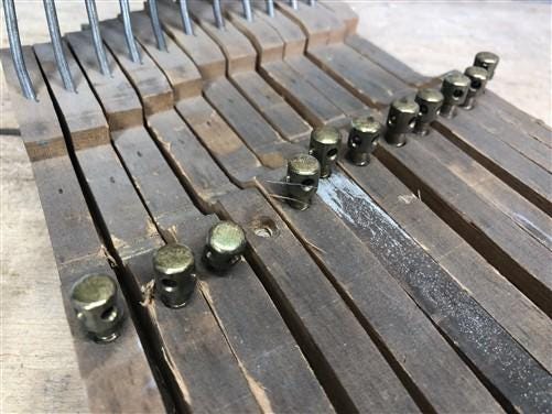 12 White Piano Keys, Vintage Piano Key Parts, Art Craft Supplies, Steampunk F