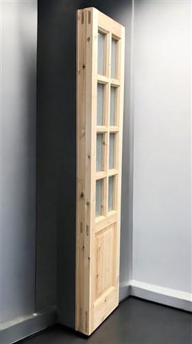 French Double Door (32.5x80.75) 8 Pane Frosted Glass Door European Styled EM43