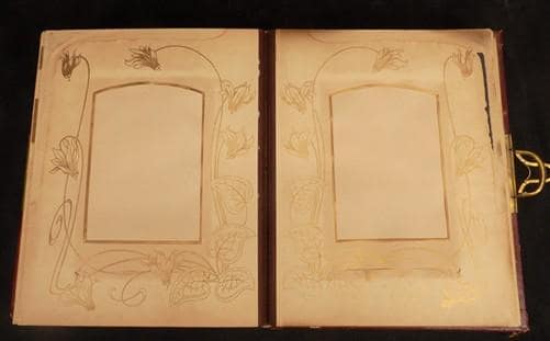 Books, Movies & Music > Books > Art & Photography Books - 1800s Album Musicbox Family Photography Black White Sepia Photos...