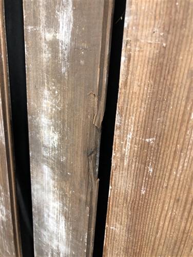 Craft Supplies & Tools > Raw Materials > Wood > Boards & Planks - 8 Reclaimed Wainscoting Bead Board Pieces, Architectural...