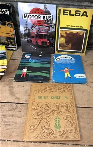 1947-1978 Book Lot, Railroad Trains Buses 40s Seneca Missouri Yearbooks, A