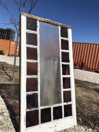 Home & Living > Home Improvement > Windows - Antique Stained Glass, Rectangular Church Window, Architectural Art Glass, A1...